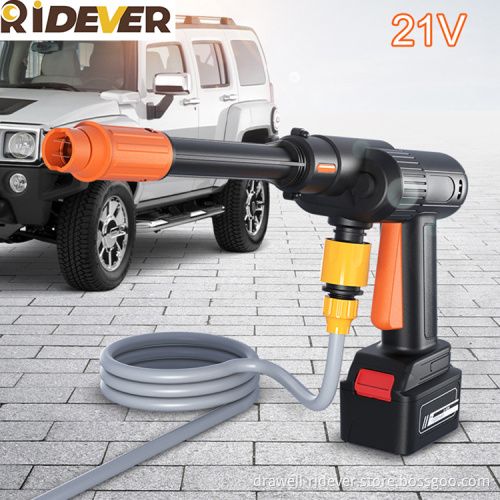 Ridever Car Washer Commercial Wireless 21V Lithium Battery 20000MA Auto Car Washer Machine